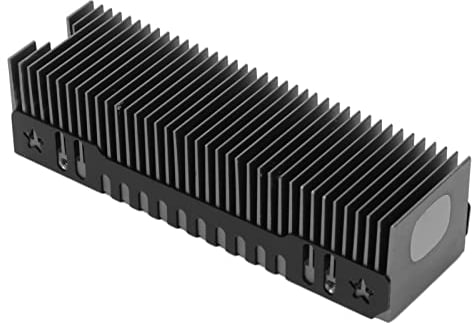 M.2 2280 SSD Kühlkörper, 38 Kühlrippen Leistungsstarker SSD Kühlkörper mit Wärmeleitpad, Mg Aluminiumlegierung M.2 SSD Kühler für PC PCIE NVME M2 SSD