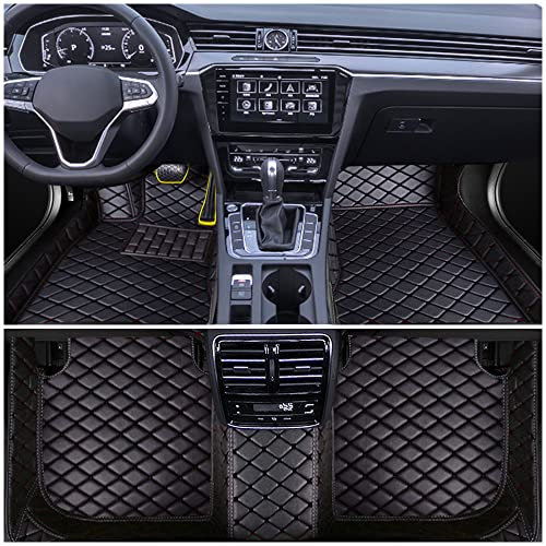 Auto Fußmatten für VW Beetle A5 2012-2019 Allwetter Fussmatten Set Zubehör Fußmatte,Schwarz