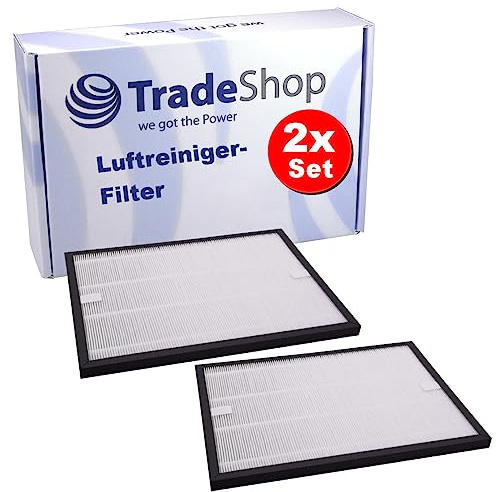2x Trade-Shop Ersatzfilter Kombi-Filter (HEPA-Filter + Aktivkohlefilter) kompatibel mit DeLonghi AC 75 Luftreiniger ersetzt 5513710001