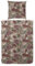 Primera Sempre Edel Flanell Bettwäsche 174141 Rosen Farbe: Taupe 155x220 und 80x80 cm