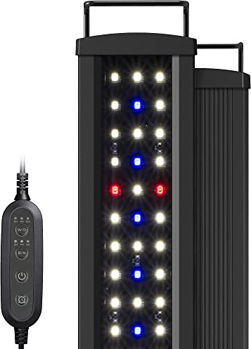 NICREW SlimLED Rampe LED Aquarium avec la Fonction Minuterie, Éclairage Réglables à Spectre Complet pour Plantes d’Aquarium d'eau Douce, 28-42 cm, 9 W, 600 LM