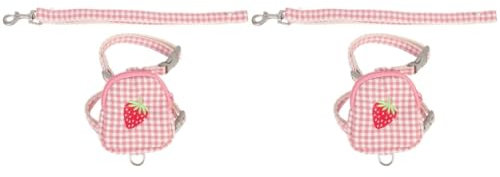 Sosoport 2 Sets Einstellbare Hund Hund Weste Tasche Komfortable Tragen-beständig Haustier Leine Und Walking Strap