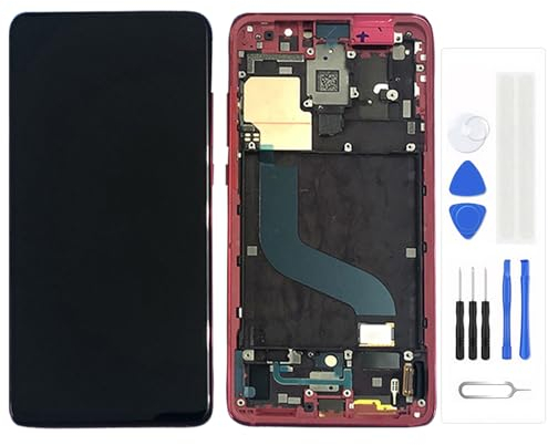 Generisch LCD Display für Xiaomi Redmi K20 Pro/Mi 9T Pro Mi9T Pro (Snapdragon 855) Ersatz Display LCD Touchscreen Digitizer Bildschirm Glas Mit rotem Rahmen