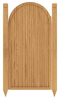 LVLDAWA Holzzauntor, Freistehender Sichtschutz-Trennzaun, Gartendekoration Für Den Außenbereich, Kleiner Garten, Holztür Für Kleine Hofeingänge (Farbe : B-Brown, Größe : 60x120cm)