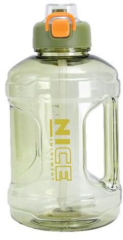 POECE Grande Cruche De Sport Anti-Fuite De 2,2 L,Énorme Plastique sans BPA,Pichet De Gymnastique Durable Réutilisable Solide,pour Le Vélo Voyage Cruche d'eau en Plein Air,Vert