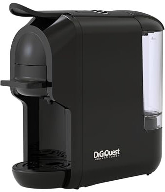 DIGIQUEST Kaffeemaschine COFFY Multi-Komponente | Padmodul im Lieferumfang enthalten | kurzer und langer Kaffee | Leistung 1450 W | 0,6 Liter | 19 Bar | für jeden Geschmack geeignet (COFFY_CIALDA)