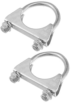 A ABSOPRO Round U Bolt Muffler Exhaust Clamps for Car / 1.85 ID 48mm / 2 Pcs Item Replacement