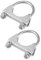 A ABSOPRO Round U Bolt Muffler Exhaust Clamps for Car / 1.85 ID 48mm / 2 Pcs Item Replacement