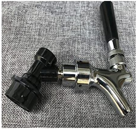 MNEVZX bierbrauset Mini-Fasszapfspender mit 12'' Bierschlauch für Mini Craft Beer Growler Homebrew Spear Heimbrau-Sets(US Beer tap)