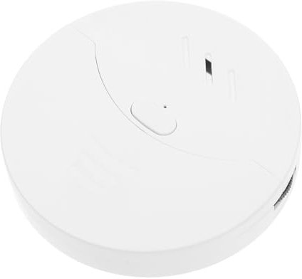 HOMSFOU Alarm wiederaufladbar Draht Verknüpfung vibrationssensor batteriebetrieben einbruchsicherung thef motion sensor Schwingungssensor Glasbruchsensor Plastik Weiß