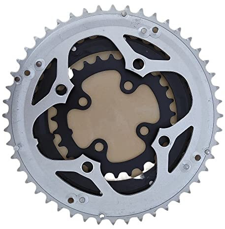 CaFfen Kettenblatt 48T 46T 38T 36T 28T 26T 24T BCD 104-64 MTB Kettenblatt Aluminiumlegierung Kettenrad Fahrradteile Mountainbikes Kettenblatt 38 ZäHne(48-38-28T)