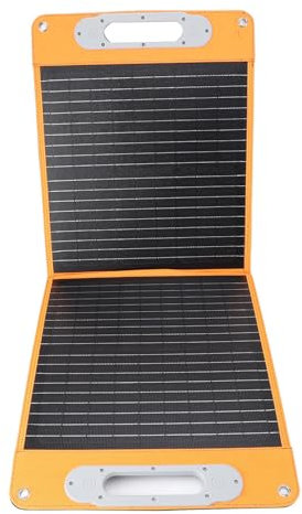 Eujgoov Chargeur de Panneau Solaire Pliable 60W pour la Voiture Téléphonique pour Ordinateur Portable 12V, Chargeur de Panneau Solaire Pliant Portable pour le Camping et L'alpinisme