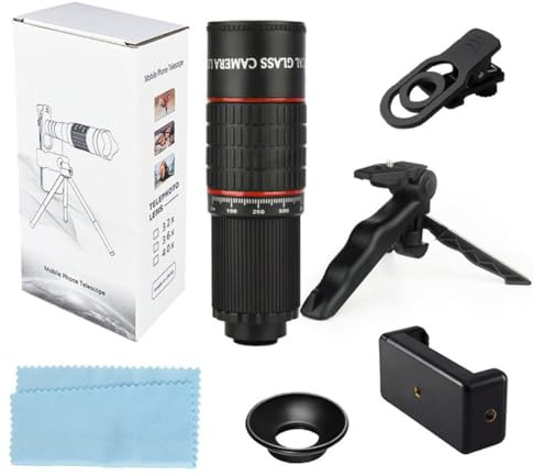22X Telephoto Lens for Smartphones with Tripod Zoom in on Distant Subjects for Captivating Photography