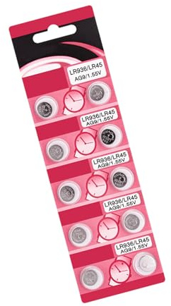 Lot de 10/20 piles bouton alcalines AG9 LR936 pour appareils auditifs et télécommandes