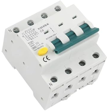 Disjoncteur Différentiel Avec Protection Contre Les Fuites De Courant (RCBO) 3P+N Électromagnétique, Type 240 V, Disjoncteur Différentiel 4P(20A)