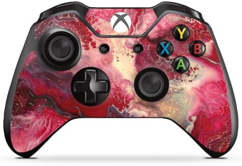 DeinDesign Skin kompatibel mit Microsoft Xbox One Controller Folie Sticker pink Abstrakt Marmor