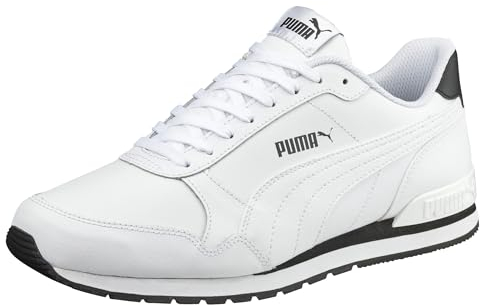 PUMA Unisex ST Runner v2 Full L Low-Top Trainer, Puma White-Puma White, 38.5 EU