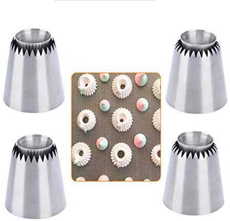 Kit di beccucci russi per pasticcere, ugelli per biscotti, set di stampi per decorazione torte, regalo da cucina (4 pezzi)
