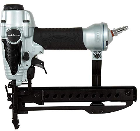 Metabo HPT Finish Stapler, 18 Gauge, 1/4-Inch Narrow Crown Staples, 1/2-Inch up to 1-1/2-Inch Staple Length, Pneumatic (N3804AB3)