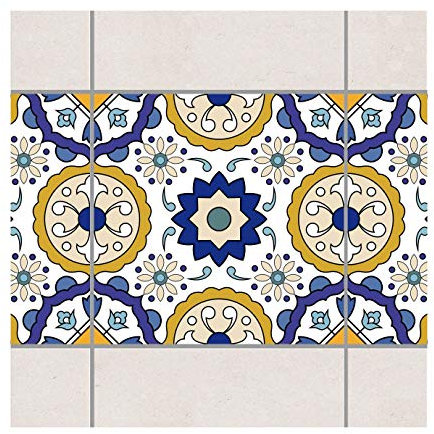 Fliesenaufkleber Portugiesischer Fliesenspiegel aus Azulejo Set 20teilig 15x15cm
