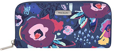 Travelon RFID-blockierende Geldbörse mit einem Reißverschluss