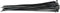 Draper 70397 Nylon-Kabelbinder, 4,8 x 300 mm, Schwarz, 100 Stück