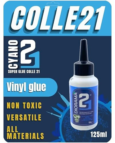 Colla Bianca Vinilica Super Glue Colle21 – 125 ml di Precisione per i Tuoi Progetti Creativi