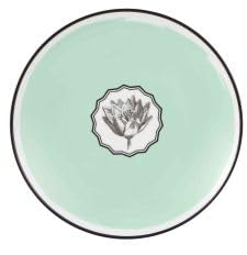 Vista Alegre 21133445 Christian Lacroix Herbariae - Plato de postre (2 unidades), color verde