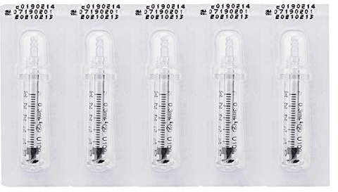 5pcs 0.3ml Ampolla Head, Hyaluronic Pen Accesorio Ampolla Head Aguja Head Masaje Atomizador Beauty Machine Pen para levantar los labios Herramienta de cuidado de la piel antiarrugas