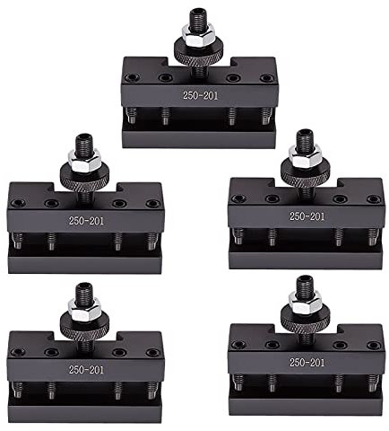 maXpeedingrods 250-201 BXA #1 Quick Change Turning & Facing Lathe Tool Post Holders (Set of 5), for BXA Tool Posts 250-200 or 250-222