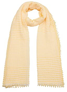 s.Oliver Junior Damen 201.10.105.25.277.2064663 Schal, Yellow Check, 1