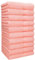 Betz Handtuch 10er Pack Handtücher Set Palermo Größe 50x100 cm 100% Baumwolle - gut trocknend, leichte Qualität - ideal für Sport, Strand, Reisen Farbe Apricot
