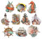 Ideen mit Herz 3-D Motive, ausgestanzt, ca. 7-10 cm, 10 Stück im Beutel | Bilder zum Basteln & Dekorieren | Grußkarten selber machen | Bildmotive für Scrapbooking & DIY-Deko (Maritim 02)