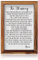 The Blessing Lyrics Kari Jobe Framed Wood Sign Plaque(11×16) Inspirational Bible Verse Wall Art Christian Home Decor Blessing Prayer Wall Table Sign for Bedroom Christian Posters Bible Verse Framed