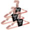 Qualsen Cintres Metal 42cm Cintre Lot de 30 Or Rose Ceintre, Ceintres Adulte Acier Inoxydable Ceintre
