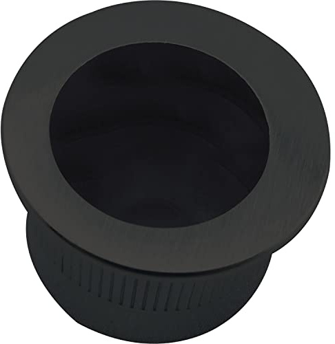 MARCHESI Stirnziehgriff Einlassmaß ø 25 mm, Aluminium schwarz matt