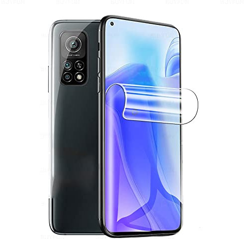 CUFEREDU 2 uds Protector de Pantalla Flexible para Xiaomi Mi 10T Pro 5G / Xiaomi Mi 10T 5G 6.67 3D Película de Hidrogel Transparente de TPU Huella Dactilar Desbloqueado NO Vidrio Templado