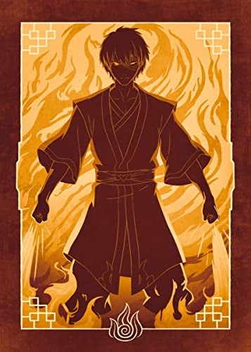 Displate Offiziell Avatar The Last Airbender MetallPoster Magnetische Befestigung Inklusive Lizenziert Bilder Hochwertiges Poster Elements - Prince Zuko Fire Nation 45 cm x 32 cm