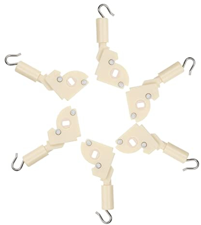 Operitacx 6stücke Drapery Tilt Control Hooks Für Horizontale Jalousien Einfache Installation Und Praktisch Geeignet Für Vorhänge Und Jalousien Beige