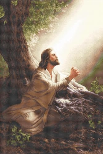 Luca-S Kreuzstich Stickpackung Gold Collektion Jesus Christus Zählmuster