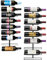Sorbus Wall Mount Wine Rack - 18 Level Wine Rack Wall Mounted for Wine Bottles, Liquor, Champagne - Black Metal Wine Bottle Holder for Home Bar
