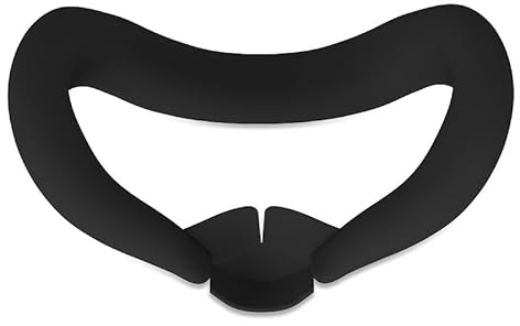 UKETO VR-Gesichtsabdeckung for Meta Quest 3, Silikon, waschbar, Ersatz, lichtdichte VR-Gesichtsschnittstelle, schweißfestes Masken-Gesichtspolster for Meta Quest 3-Zubehör