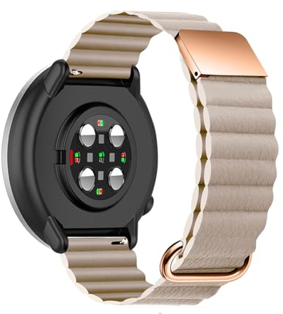 Band für Polar Ignite 3/Ignite 2 Lederarmband, Weich Silikon Leder Magnete Armband für Polar Ignite 3/Ignite 2 Armbänder für Herren Damen Verstellbares Ersatzband mit Polar Ignite 3/Ignite 2 (I)