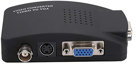 Il convertitore da BNC a VGA di Vbest, Adattatore convertitore video ad HD per PC, rivela la spina UK ECU 100