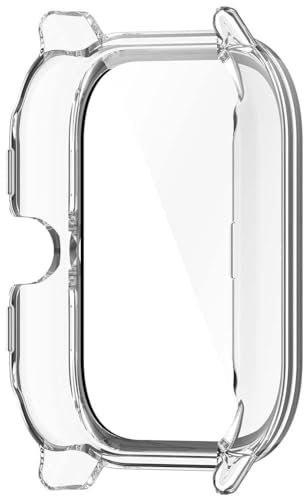 Funda protectora para reloj inteligente P66D de 1.85 pulgadas + protector templado para reloj inteligente con pantalla de PC integrada