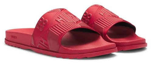 HUGO Men's Match_it_Slid_emlg Slide, Medium Red, 5 UK