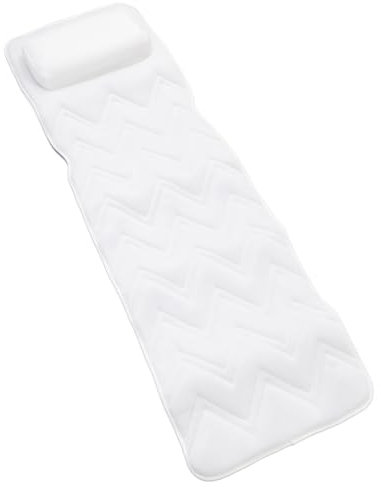 Cuscino da Bagno, Cuscino per Materasso da Bagno Spa in Poliestere per Tutto il Corpo Cuscino per Vasca da Bagno in Mesh Traspirante 5D con 13 Ventose Antiscivolo per Hotel