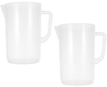 PAMINGONO 2pcs Measuring Cup Oil Measurement Cup Liquid Measuring for Automotive Use