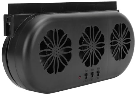 Ventilador de Coche con Energía Solar, Ventilador de Escape de Vehículo Ventilador de Escape de Coche con Energía Solar Ventilador de Ventana de Coche Enfriador de Ventilador