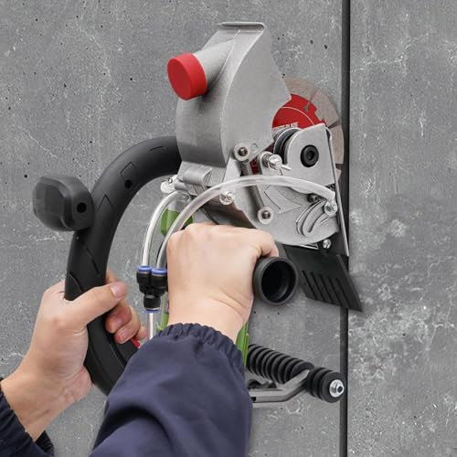 Mauernutfräse 1800 W, Betonfräse 7000 U/min, maximale Nuttiefe 37 mm, Breite 50 mm, 5-Zoll-Klingen for Granit-Beton-Marmor-Zementblöcke